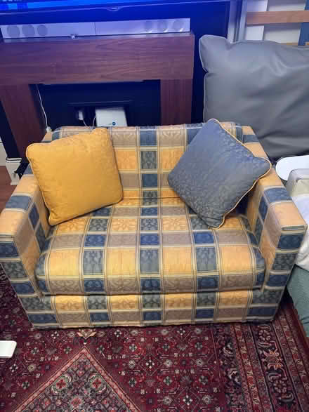 Photo of free Small sofa / arm chair - transform in single bed (Harlesden NW10) #1