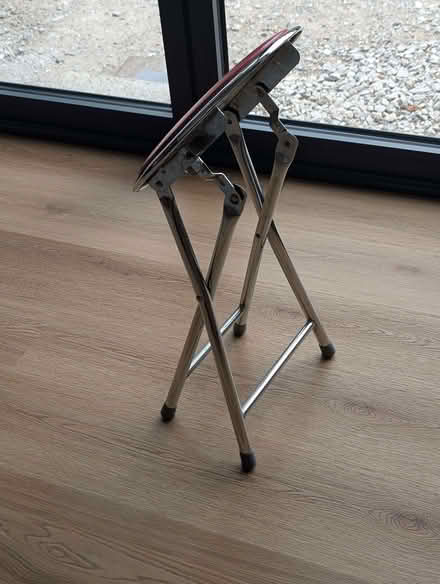 Photo of free IKEA Fold-up Red & Chrome Stool (Mold CH7) #4