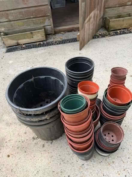 Photo of free Plastic Pots various (Meresborough ME8) #1