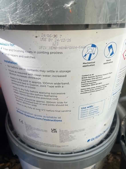 Photo of free Gyproc Jointing compound 2x20kg (Westcourt DA12) #1