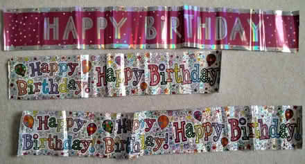 Photo of free Foil 'Happy Birthday' banners (Gyle EH12) #1