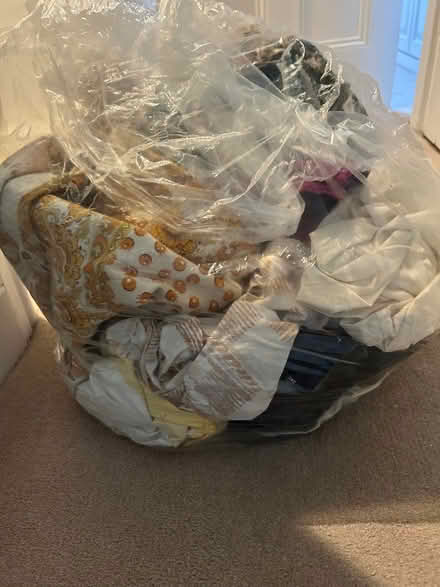 Photo of free 3 to 4 large bags of mixed fabrics (Marsh LA1) #1