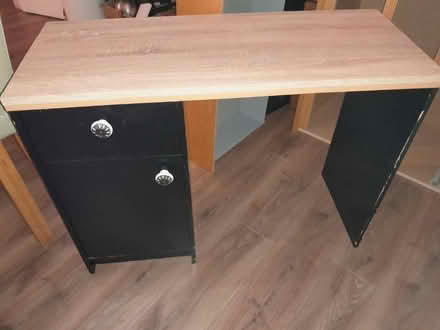 Photo of free Wooden desk painted black (Sandylands morecambe LA3) #1