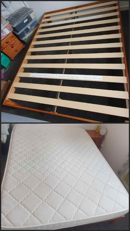 Photo of free King Size bed base & mattress (Kidderminster DY11) #1