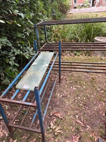 Photo of free Metal racking and glass shelves (South Croydon CR2) #1