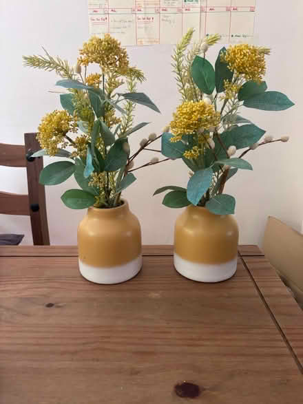 Photo of free Faux flower ornamental vase 2x (Hemel Hempstead HP2) #2