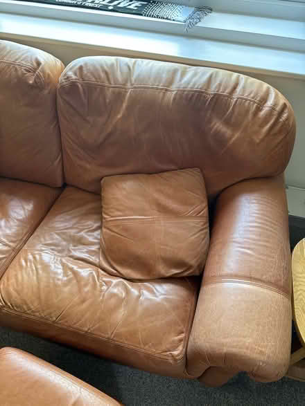 Photo of free Real Leather Sofa (Kirkhams M45) #3