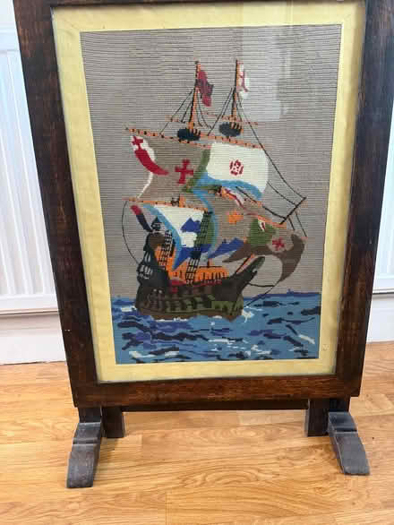 Photo of free Antique tapestry screen/table (Shirley, Croydon CR0) #1