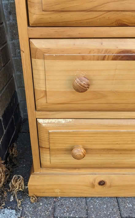 Photo of free Chest of Drawers (NOTE: Two Drawers Missing) (Lipson PL4) #3