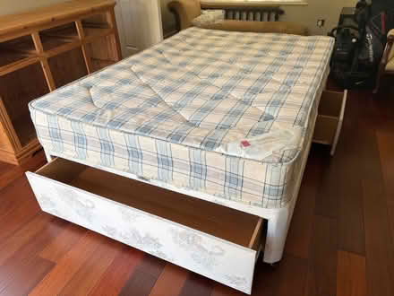 Photo of free Double bed and mattress (Woodcote Hill TF11) #1