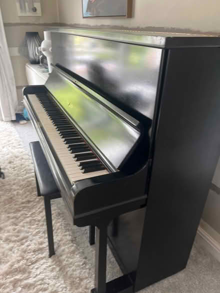 Photo of free Black challen piano and stool (Leeds LS16) #2
