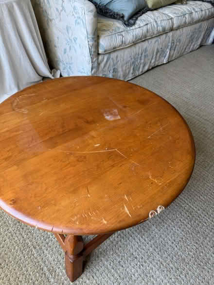 Photo of free 29” wide coffee or side table (Glencoe, IL) #3
