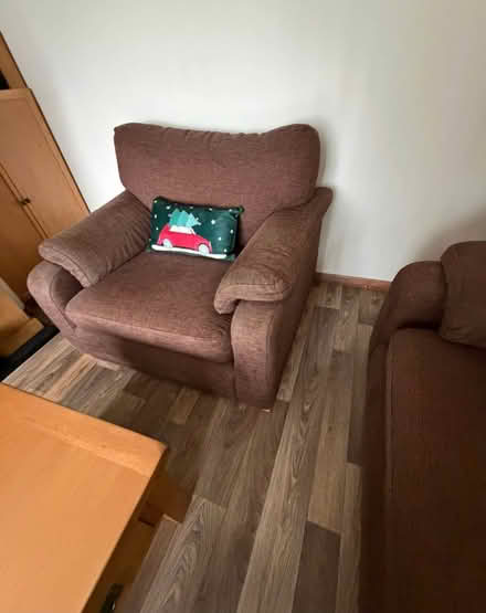 Photo of free Sofa armchair and pouffe (Braintree CM7) #3