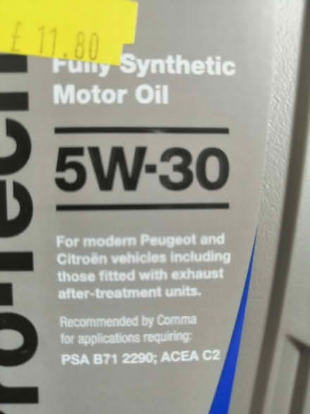 Photo of free Motor oil 5W-30 (Abbeymead GL4) #2