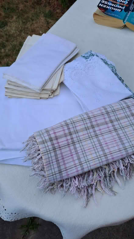 Photo of free Table linens: tablecloths and tray linens (Sherrard's Green WR14) #1