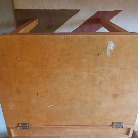 Photo of free Wooden 'school' desk (Whitley Bay NE26) #1