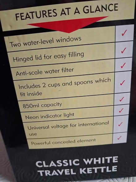 Photo of free Travel kettle - Russell Hobbs (Styvechale, Coventry CV3) #2