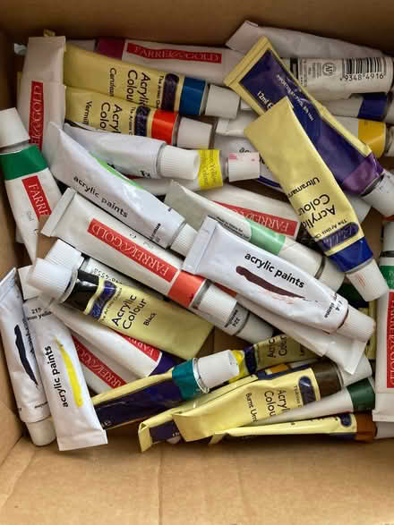 Photo of free ASSORTED PAINTS, WOODEN SHAPES etc (Barton OX3) #1