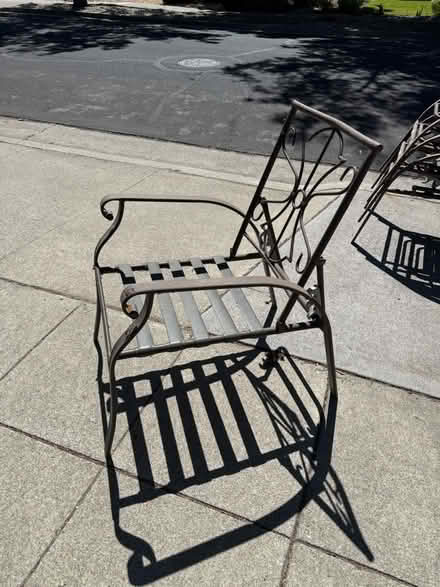 Photo of free Patio chairs and foot rests (Campbell) #1
