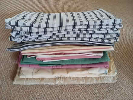 Photo of free Bag of upholstery fabric pieces/offcuts (West Yatton SN14) #1