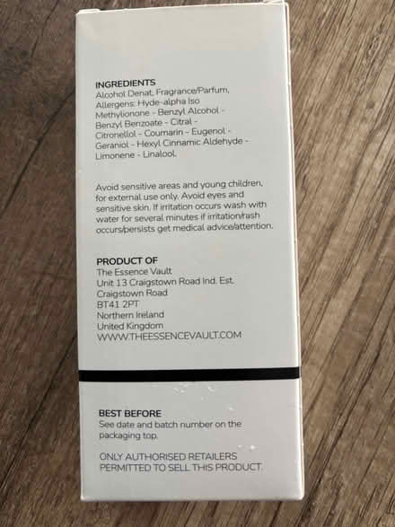 Photo of free Perfume (Essence Vault 210) (Templepatrick BT39) #4