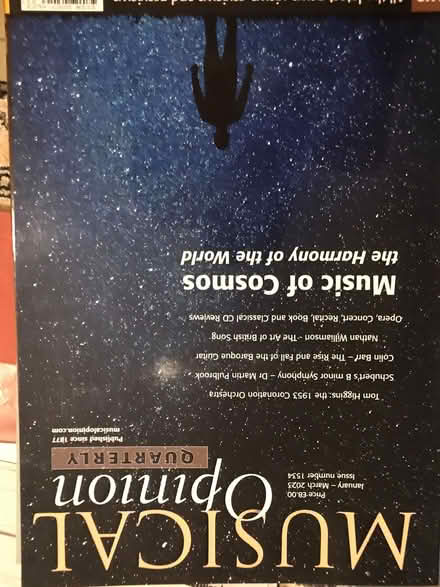 Photo of free Classical music magazine "Musical Opinion Quarterly" 2016-25 (FelixstoweWoodbridgeFreegle CGA IP12) #2