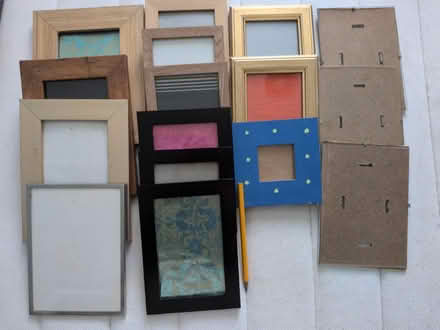 Photo of free Photo frames various sizes. Pencil for scale. (Broomridge FK7) #1