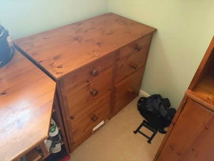 Photo of free chest of drawers, desk and a dresser. (Sheet GU31) #2
