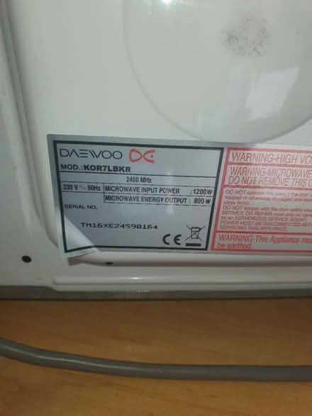 Photo of free microwave (S2 wybourn) #4