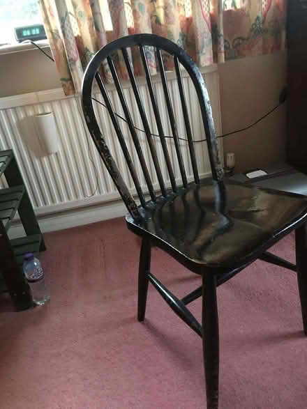 Photo of free Wooden chair (painted black) (Chipping Barnet EN5) #1