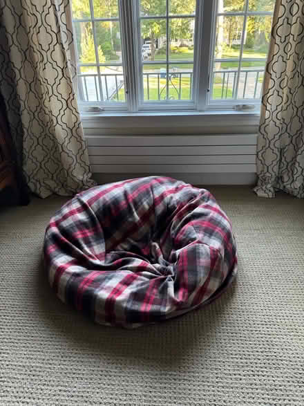 Photo of free Bean bag chair - plaid flannel (Glencoe, IL) #1