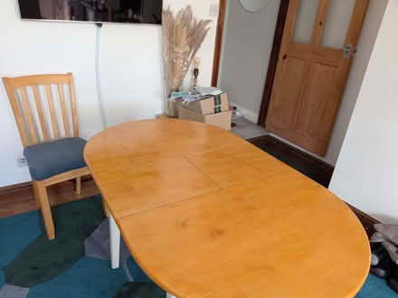 Photo of free Small extending dining table & 2 chairs (Ruddington NG11) #2