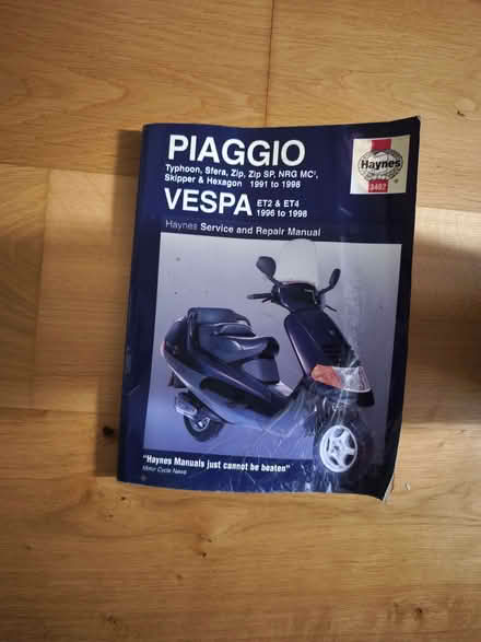 Photo of free Haynes manual for Piaggio vespa (Rushmere IP4) #1