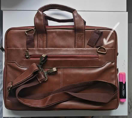 Photo of free Faux-leather laptop briefcase (Wembley HA0) #3