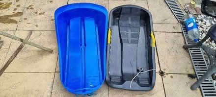 Photo of free 2 plastic sledges (Hailsham BN27) #1
