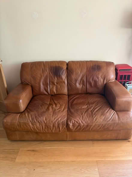 Photo of free 2 Sofas, Armchair & Footstool (Tring HP23) #2