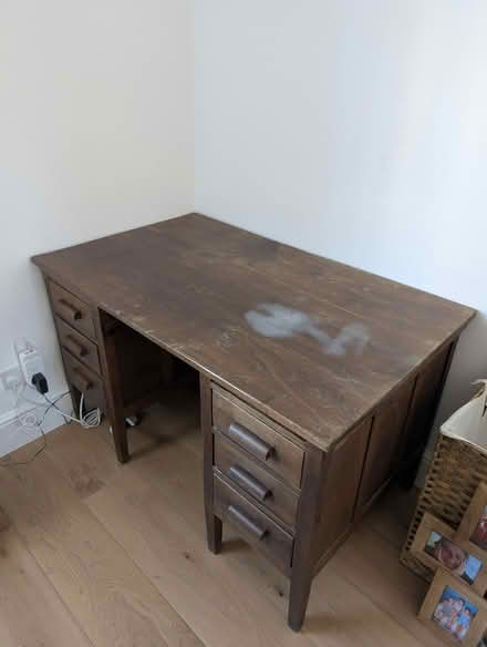 Photo of free Antique wooden desk (Ravenscourt Park W6) #2