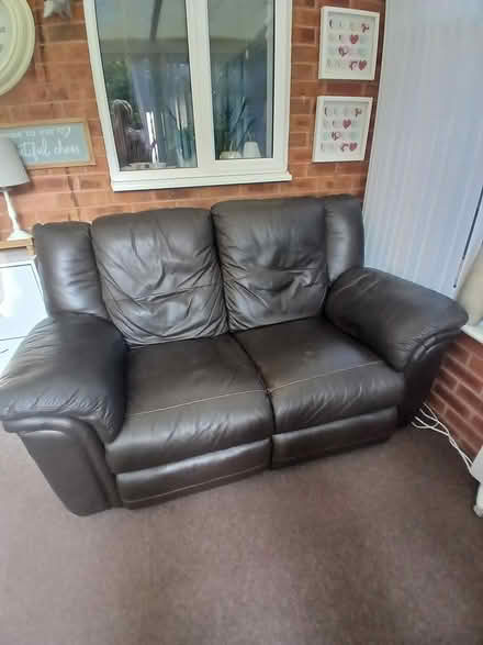 Photo of free Dark Brown 2 seater sofa (Burntwood WS7) #1