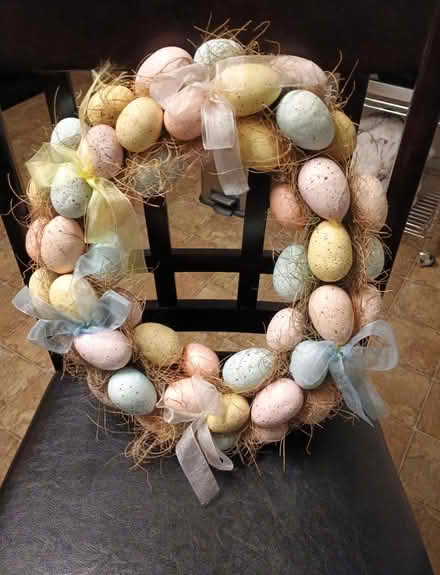 Photo of free Easter egg wreath (Charlottesville, Near Pen Park) #1