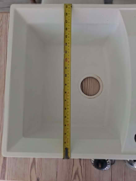 Photo of free White composite one and a half sink (Langley Park DH7) #2