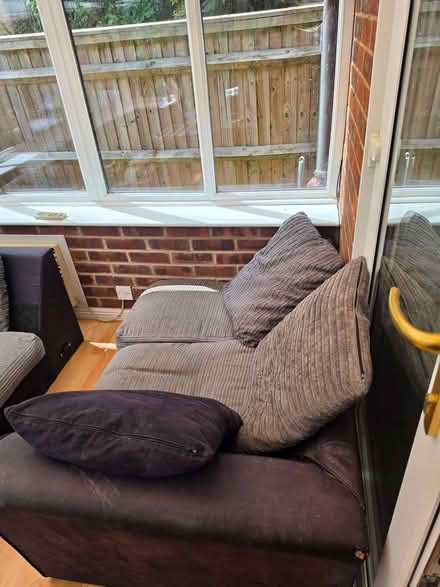 Photo of free Black grey sofa (Abingdon-on-Thames OX14) #3