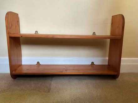 Photo of free Wall mounted wooden shelf (New Eltham SE9) #1