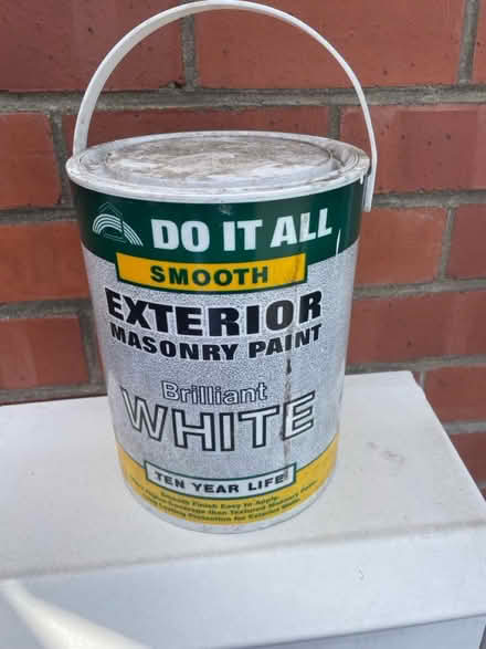 Photo of free White masonry paint (Fawdon NE3) #1