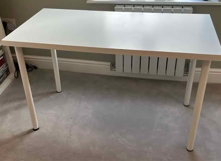 Photo of free IKEA desk in white 120 × 60 cm (Kilburn Park NW6) #1