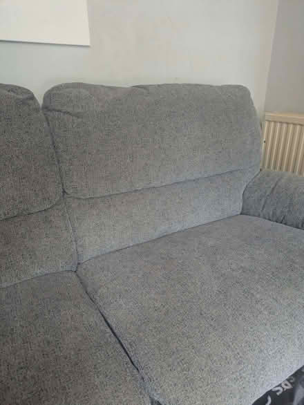 Photo of free Grey manual recliner sofa (Maesycwmmer CF82) #3