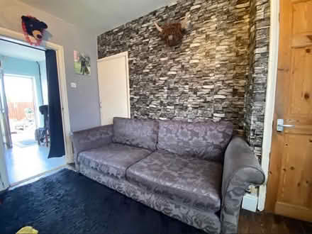 Photo of free Large grey sofa (Burton-on-Trent DE13) #1