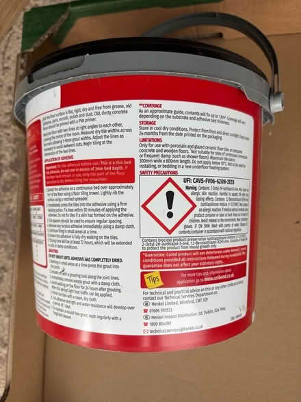 Photo of free Floor tile adhesive and grout (Burton Joyce NG14) #3