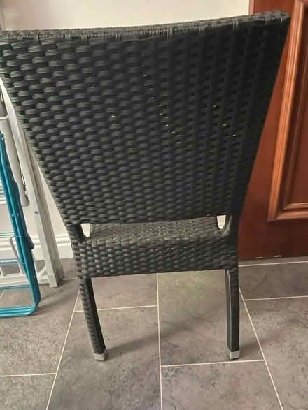 Photo of free Black woven chair (Sefton Park L17) #1