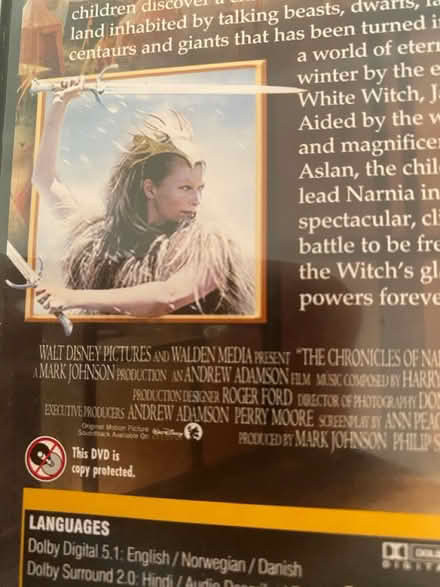 Photo of free The Chronicles of Narnia DVD (Gosport PO12) #2
