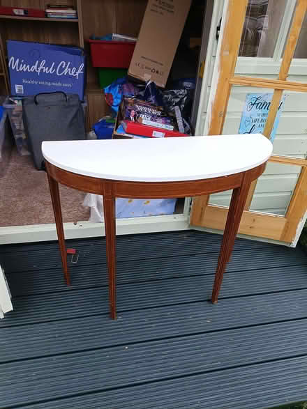 Photo of free Half-moon table (Rose Hill BB11) #1